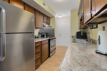 Model Kitchen at West Pointe Apartments, Burlington, 27215